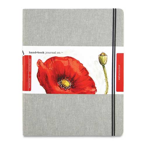 Hand Book Linen 200gsm W/C Journal 8.25x10.5in - Click Image to Close